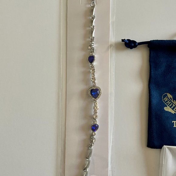 Titanic Jewelry Set - Heart of the Ocean Necklace, Bracelet, Earrings, Ring, and - Picture 6 of 8